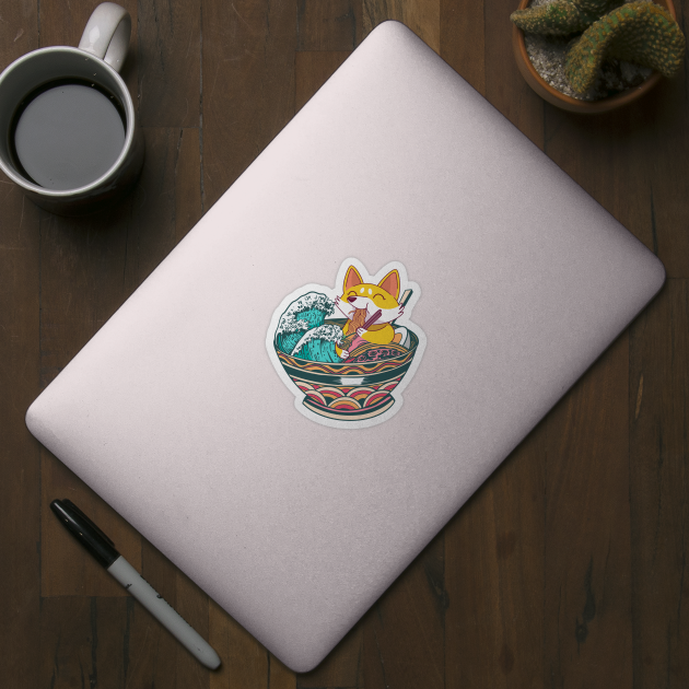 Ramen Corgi by Sunil Belidon